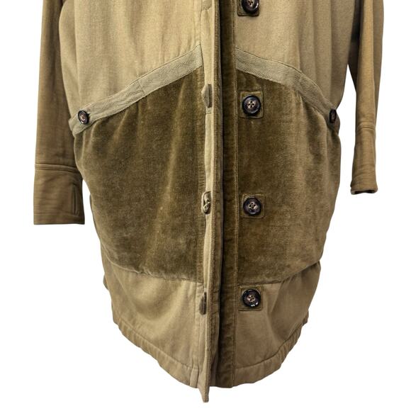 NICHOLAS K Cheyenne Sweatshirt Jacket in Spruce Green Size XS - Picture 7 of 15